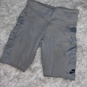 Nike Women's Light Gray Bike Shorts